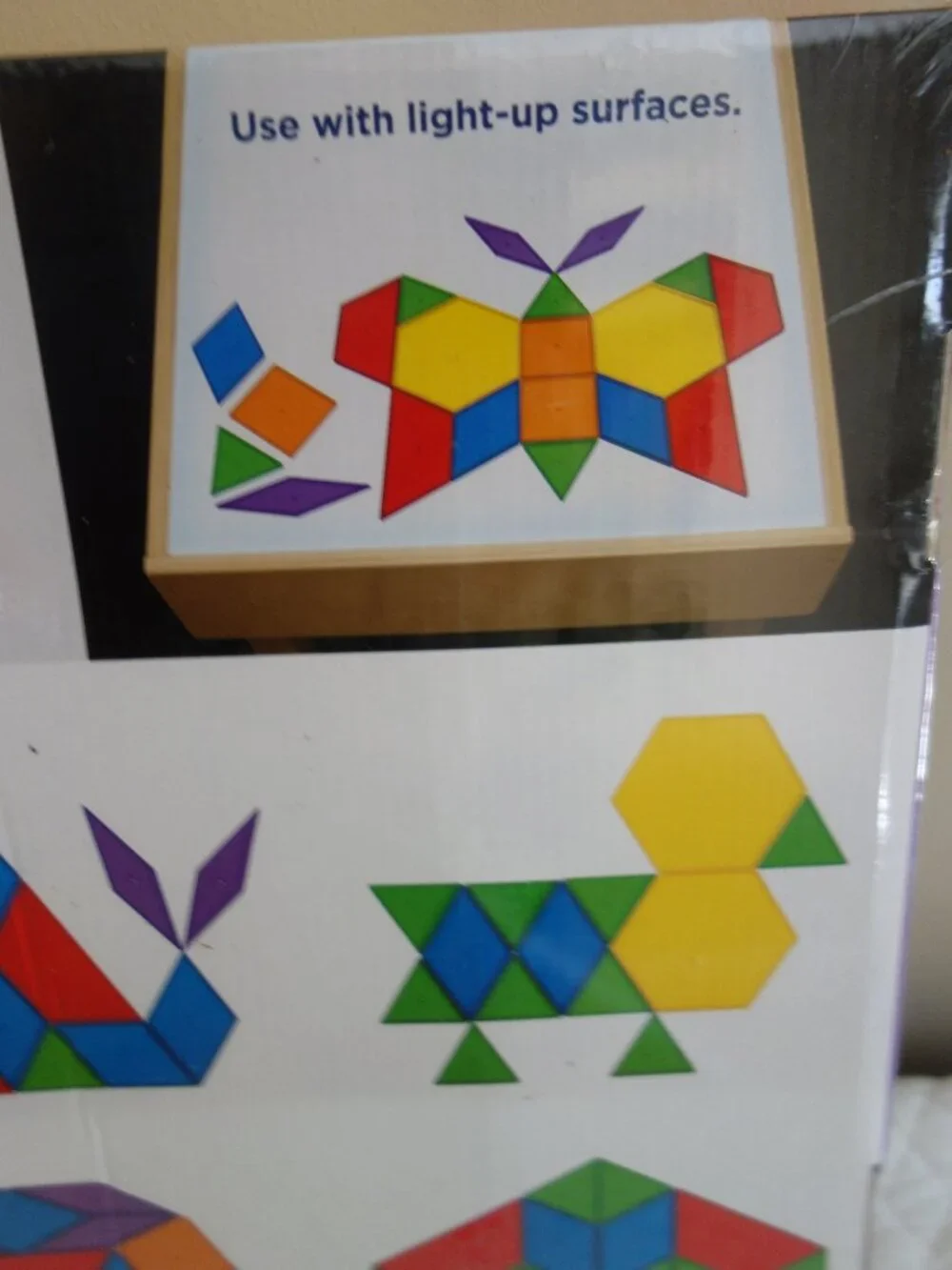 (a)	NIB New LAKESHORE Jumbo Translucent Pattern Blocks